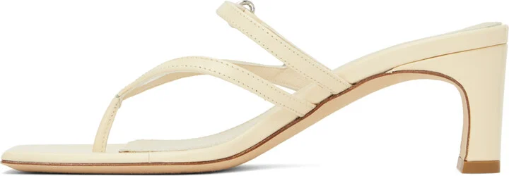 Aeyde Off-White Giselle Heeled Sandals - Image 3