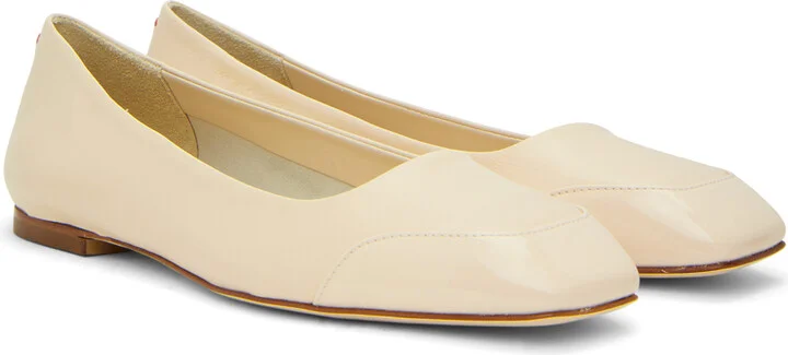 Aeyde Off-White Iris Ballerina Flats - Image 4