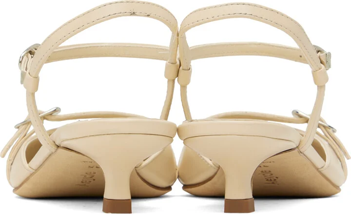 Aeyde Off-White Melia Heels - Image 2