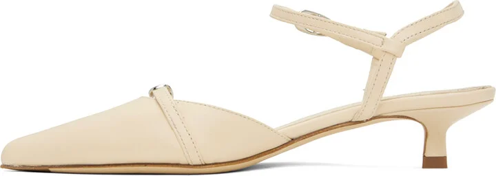 Aeyde Off-White Melia Heels - Image 3
