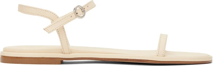 Aeyde Off-White Nettie Leather Sandals