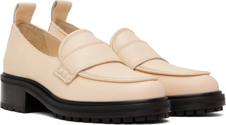 Aeyde Off-White Ruth Loafers - Image 4