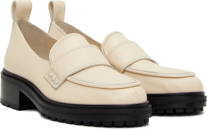 Aeyde Off-White Ruth Loafers - Image 4