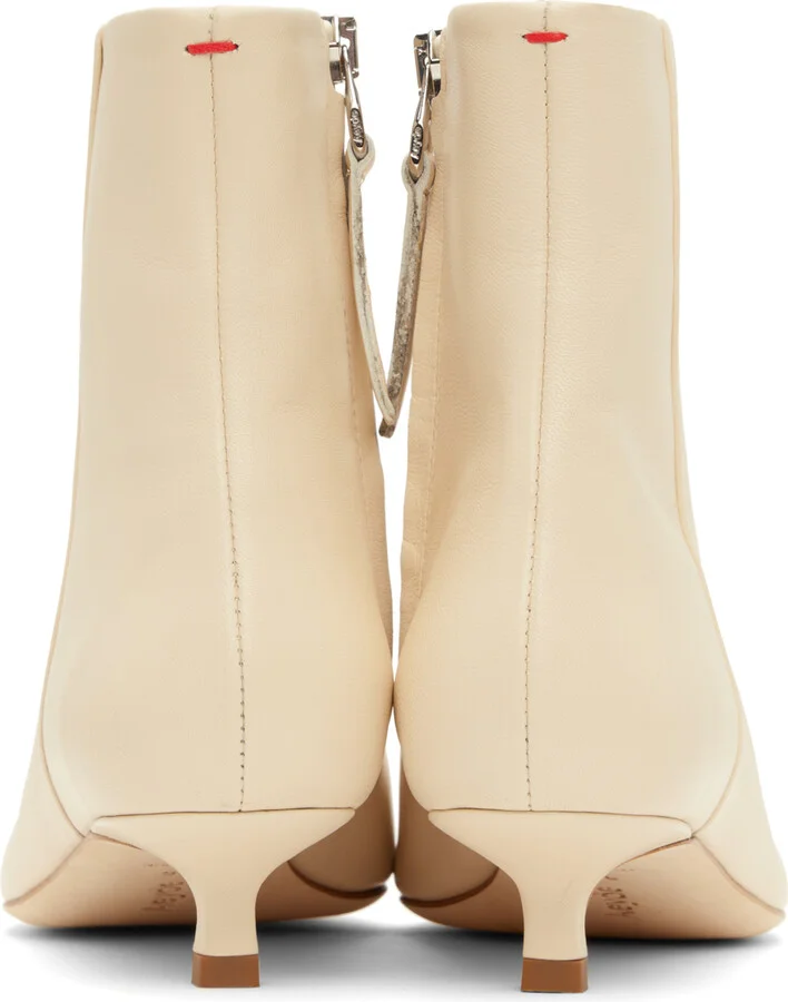 Aeyde Off-White Sofie Boots - Image 2