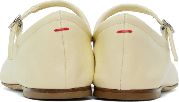 Aeyde Off-White Uma Ballerina Flats - Image 2