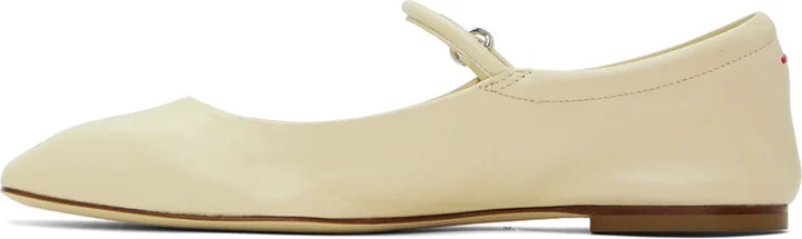 Aeyde Off-White Uma Ballerina Flats - Image 3