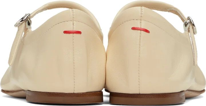 Aeyde Off-White Uma Ballerina Flats - Image 2