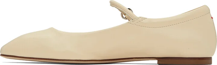 Aeyde Off-White Uma Ballerina Flats - Image 3