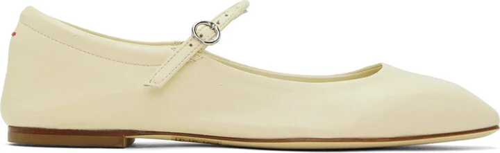 Aeyde Off-White Uma Ballerina Flats