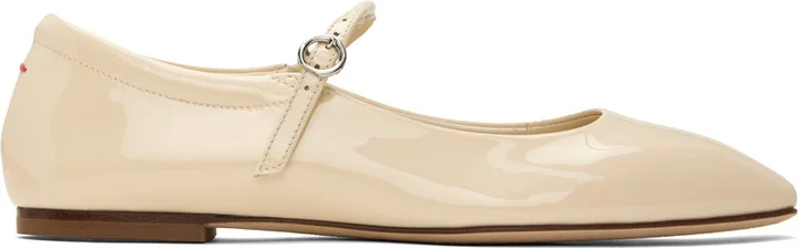Aeyde Off-White Uma Ballerina Flats