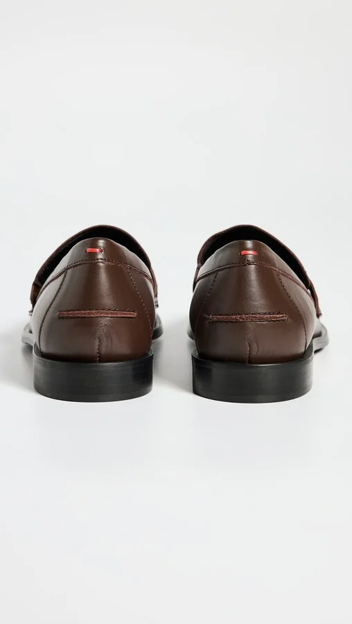 AEYDE Oscar Calf Leather Moka Flats - Image 3