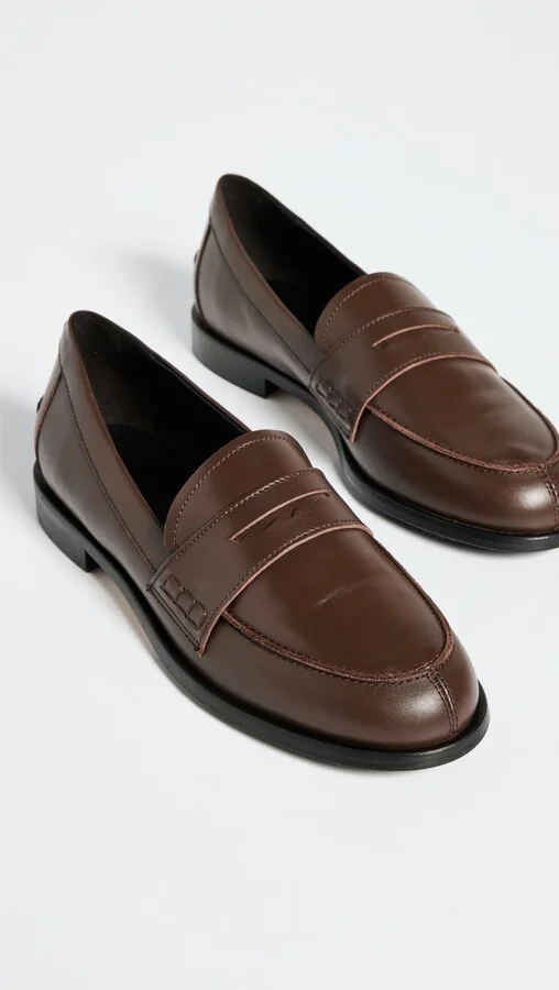 AEYDE Oscar Calf Leather Moka Flats - Image 5