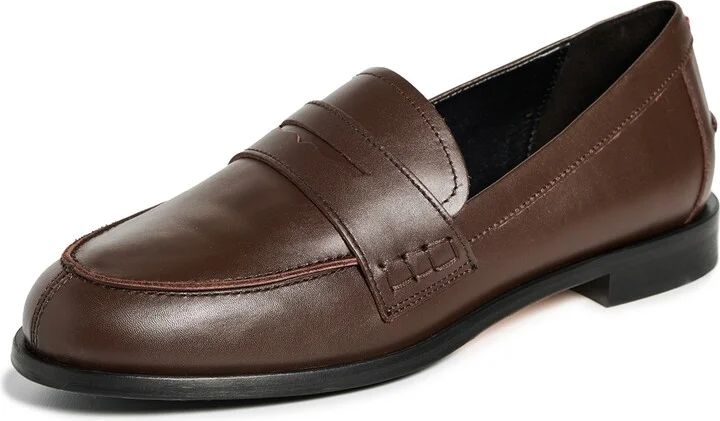 AEYDE Oscar Calf Leather Moka Flats