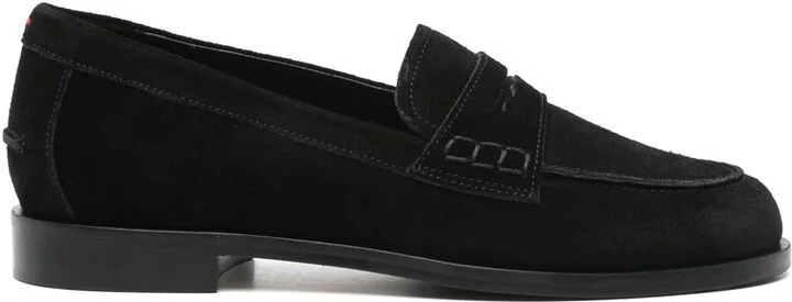 Aeyde Oscar Cow Suede Leather Black Shoes