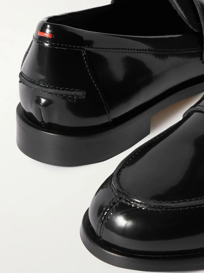 Aeyde - Oscar Patent-leather Loafers - Black - Image 4