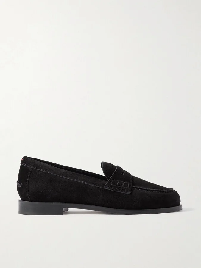 Aeyde - Oscar Suede Loafers - Black