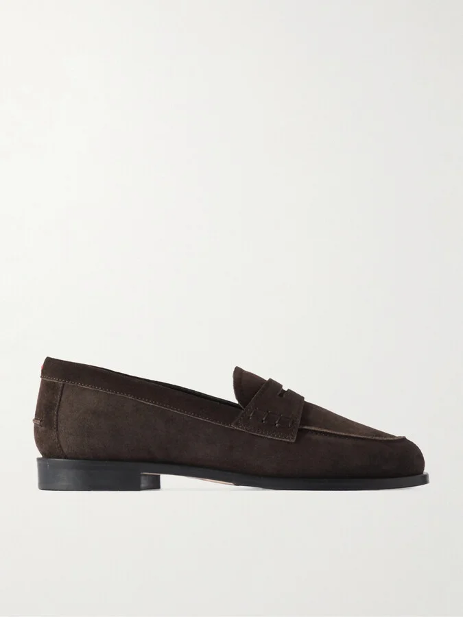 Aeyde - Oscar Suede Loafers - Brown