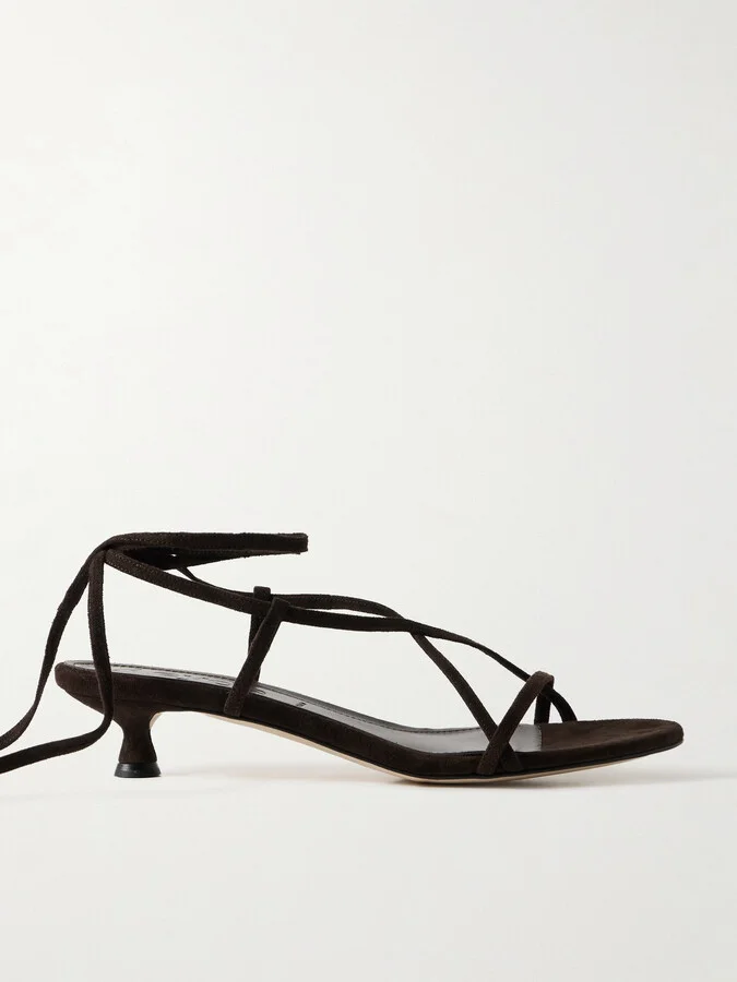 Aeyde - Paige Suede Sandals - Brown