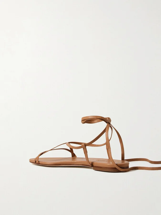 Aeyde - Penny Leather Sandals - Brown - Image 3