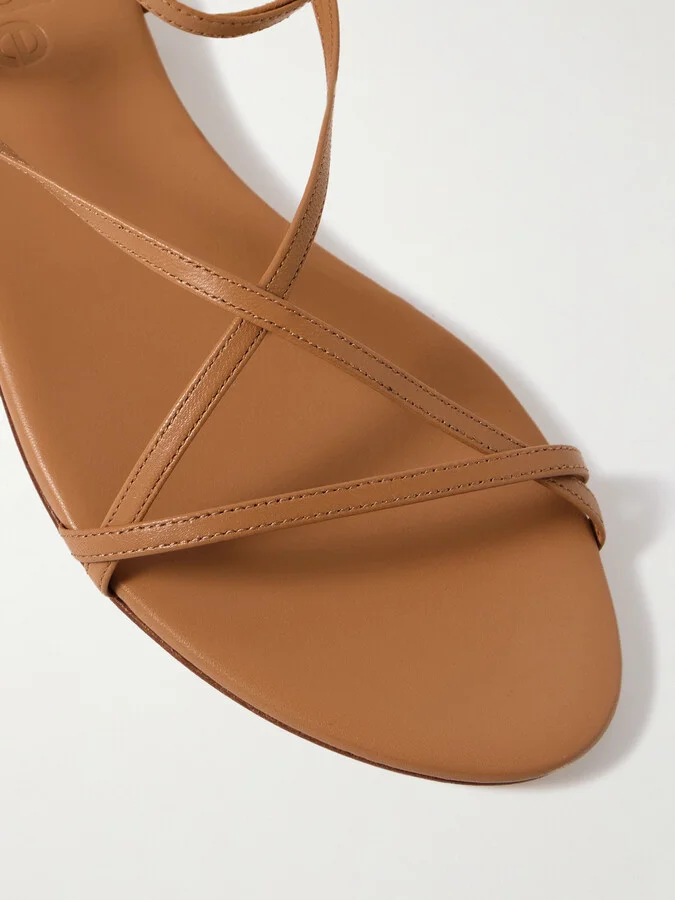 Aeyde - Penny Leather Sandals - Brown - Image 4