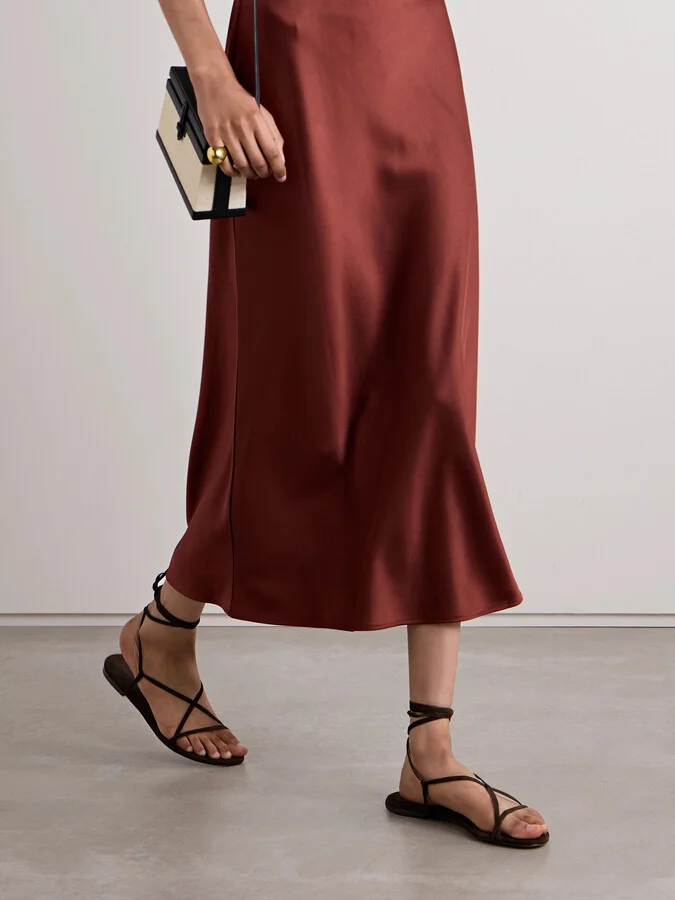 Aeyde - Penny Suede Sandals - Brown - Image 2