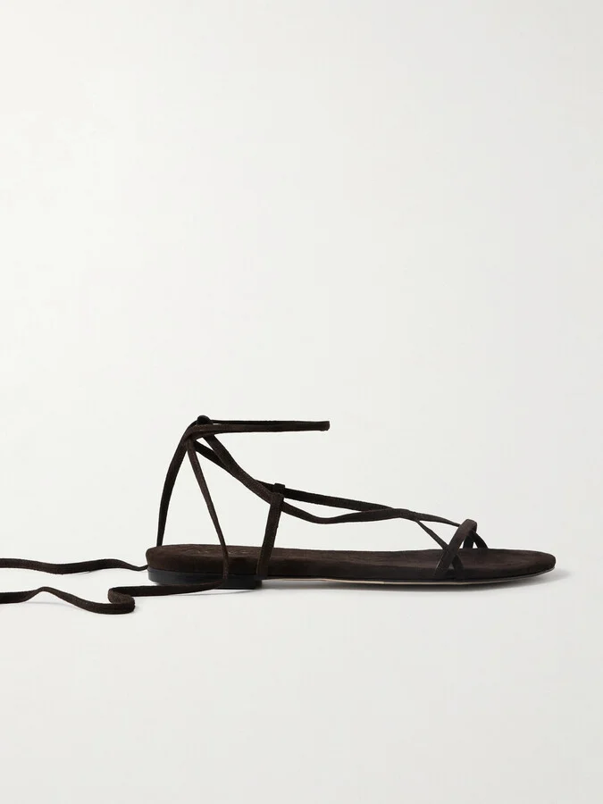 Aeyde - Penny Suede Sandals - Brown