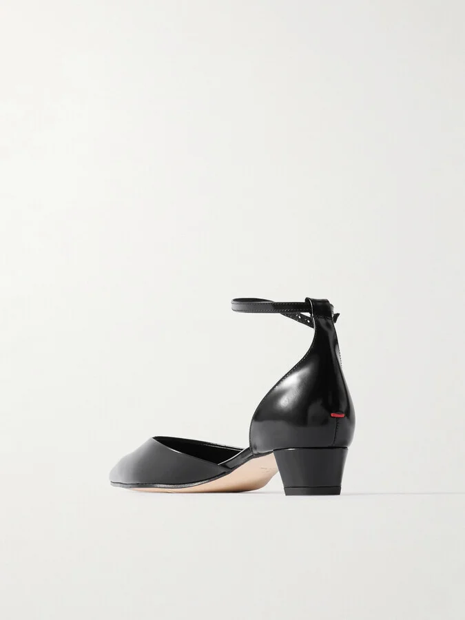 Aeyde - Perrine Glossed-leather Pumps - Black - Image 3