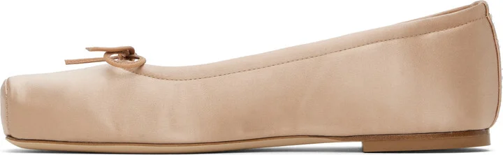 Aeyde Pink Gabriella Satin Ballerina Flats - Image 3