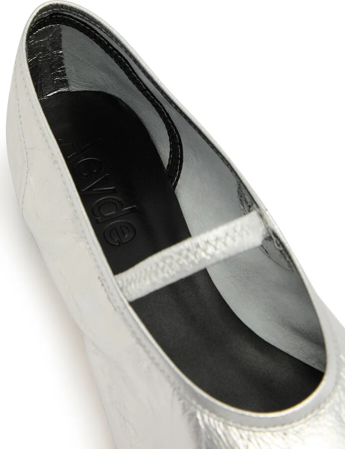 Aeyde Pippa 25 Metallic Leather Mary Jane Pumps - Image 4