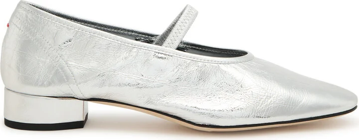 Aeyde Pippa 25 Metallic Leather Mary Jane Pumps