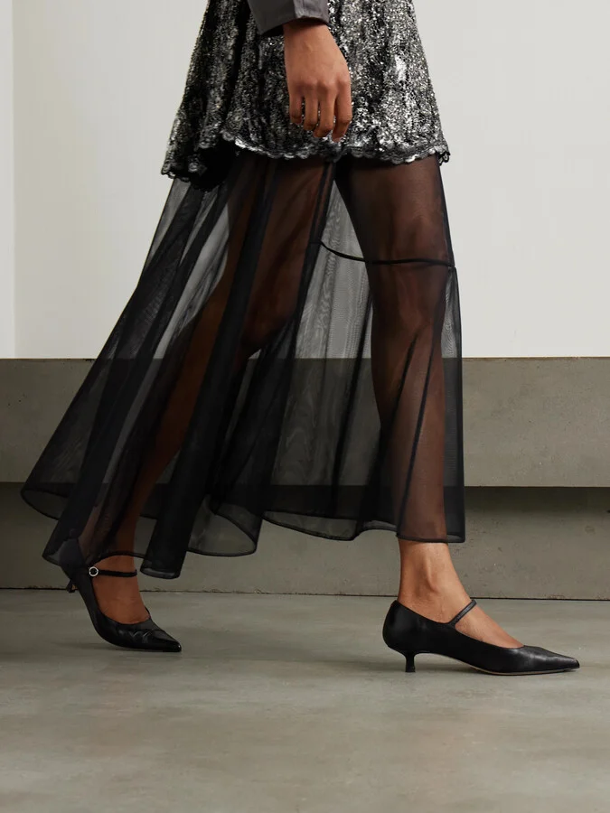 Aeyde - Polina Leather Pumps - Black - Image 2