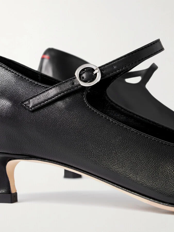 Aeyde - Polina Leather Pumps - Black - Image 4