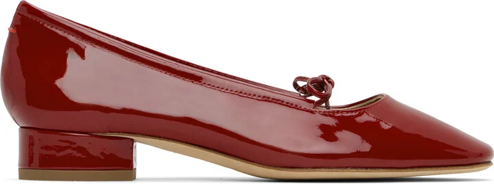 Aeyde Red Darya Ballerina Flats