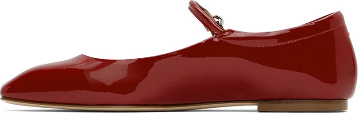 Aeyde Red Uma Ballerina Flats - Image 3