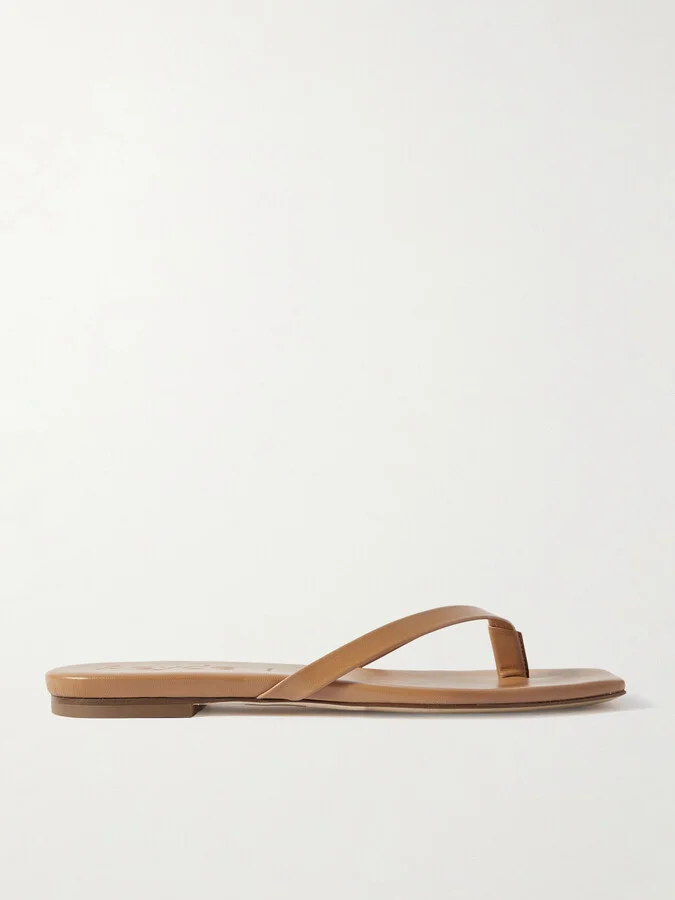Aeyde - Renee Leather Flip Flops - Brown