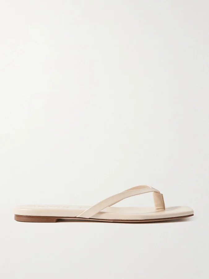 Aeyde - Renee Leather Flip Flops - Cream