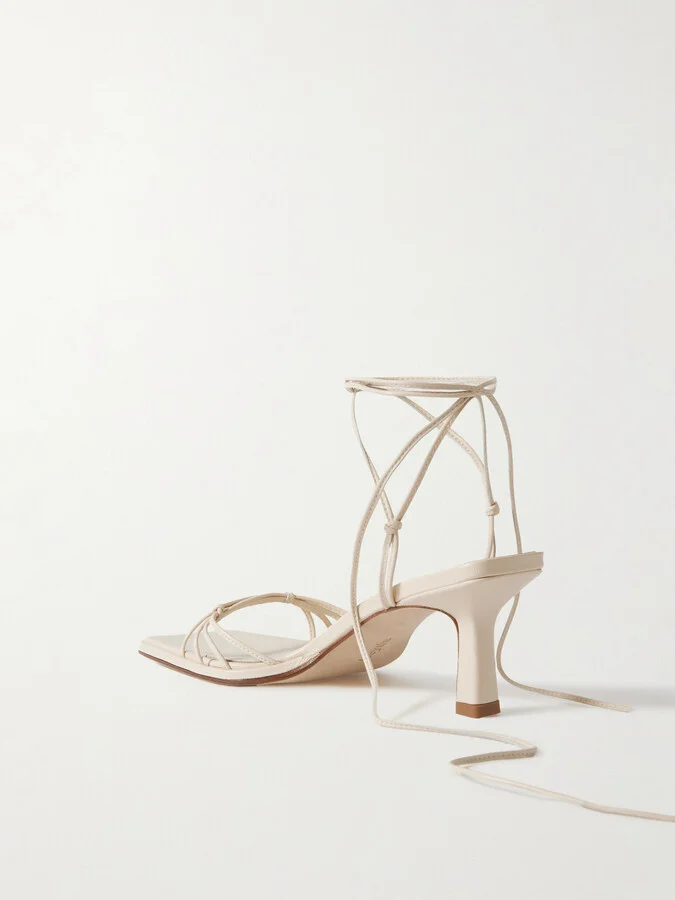 Aeyde - Roda Leather Sandals - Cream - Image 3