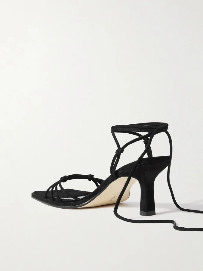 Aeyde - Roda Suede Sandals - Black - Image 3