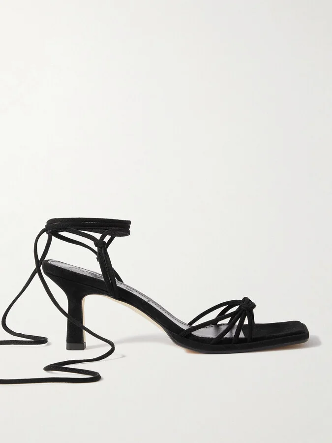 Aeyde - Roda Suede Sandals - Black