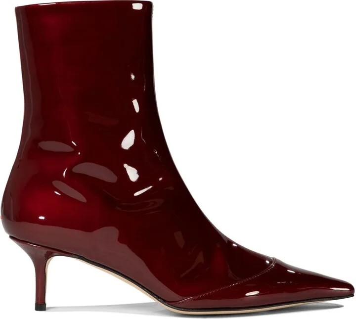 Aeyde "Roe" Patent Leather Ankle Boots
