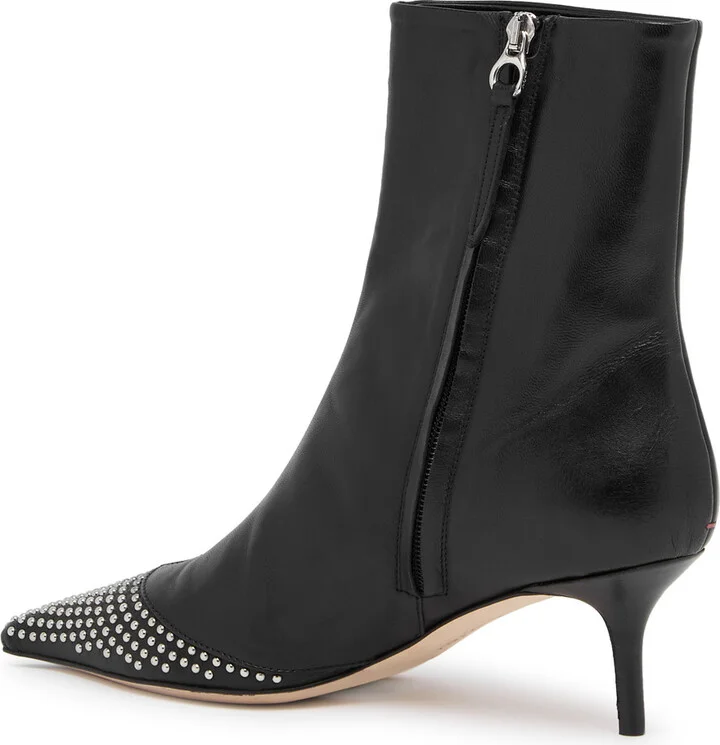 Aeyde Roe Studded Leather Ankle Boot - Image 2