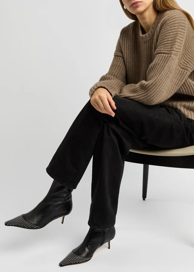 Aeyde Roe Studded Leather Ankle Boot - Image 5