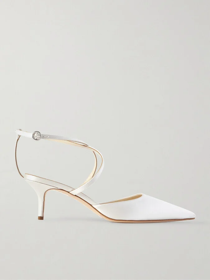 Aeyde - Salome Satin Pumps - Cream