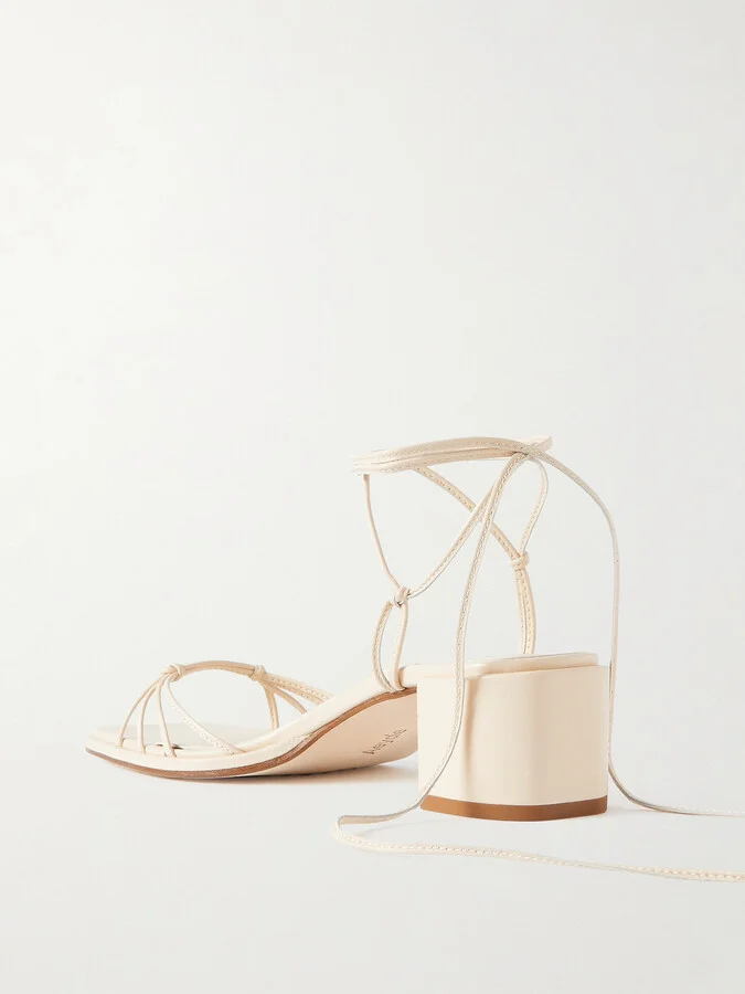 Aeyde - Serafina Leather Sandals - Cream - Image 3
