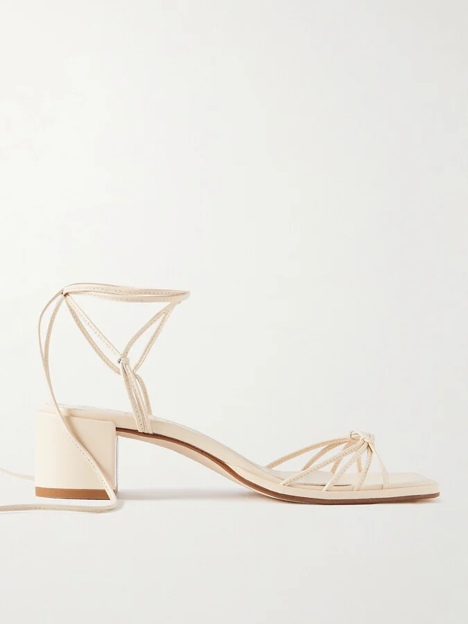 Aeyde - Serafina Leather Sandals - Cream