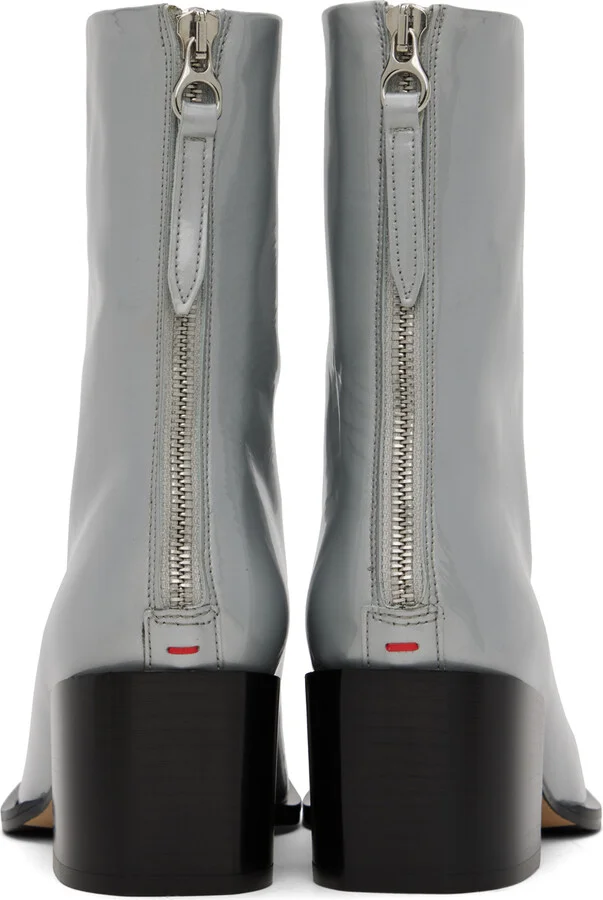 Aeyde Silver Amina Boots - Image 2