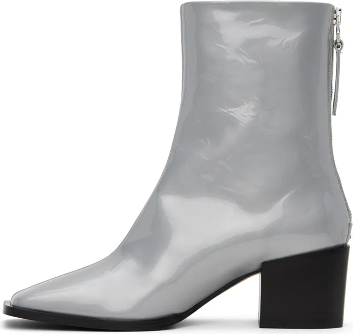 Aeyde Silver Amina Boots - Image 3