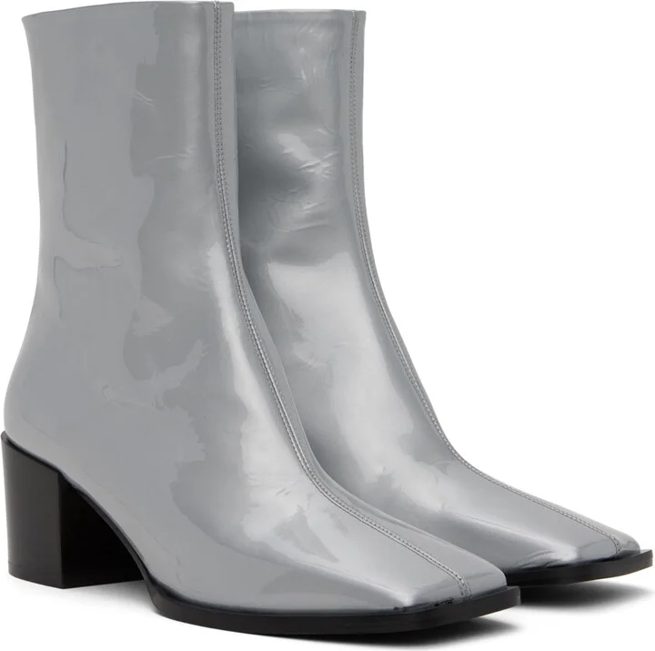 Aeyde Silver Amina Boots - Image 4