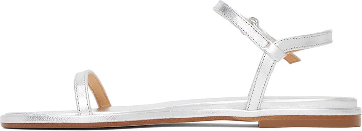Aeyde Silver Nettie Sandals - Image 3
