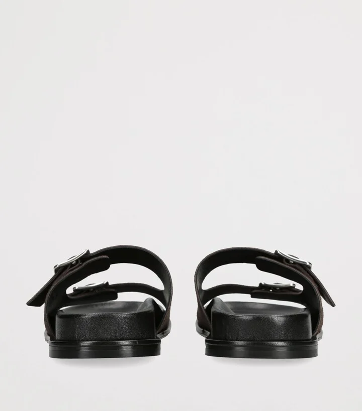 Aeyde Suede Buckle Meena Slides - Image 2